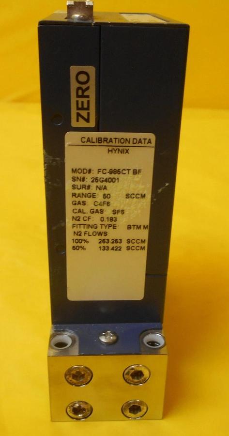 Used Aera TC FC-985CT-BF Mass Flow Controller MFC 50 SCCM C4F6 Used Working