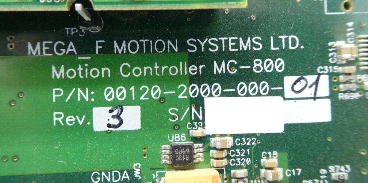 Used Mega_F Motion Systems 00120-2000-000-01 Motion Controller PCB Card Working Spare