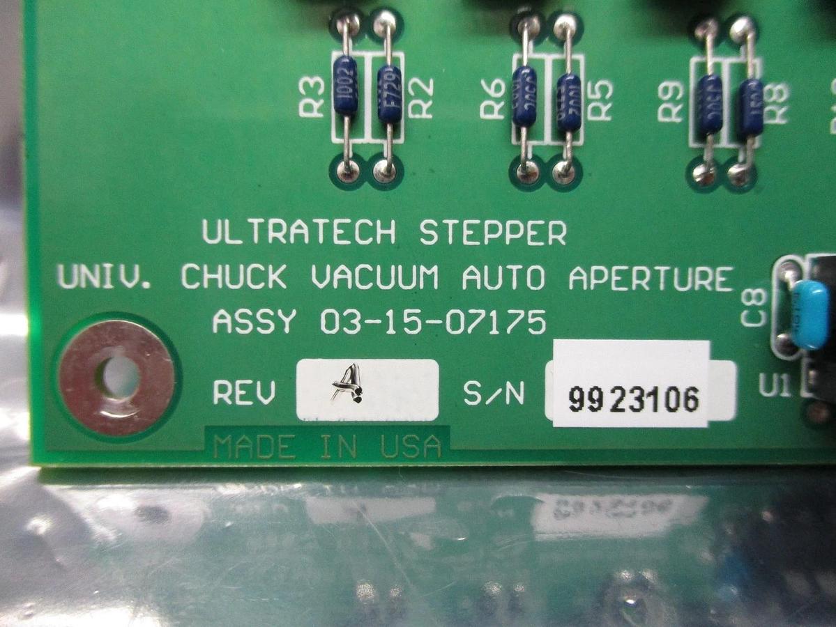 Used Ultratech Stepper 03-15-07175 Auto Aperture Vacuum Chuck Board PCB 4700 Used