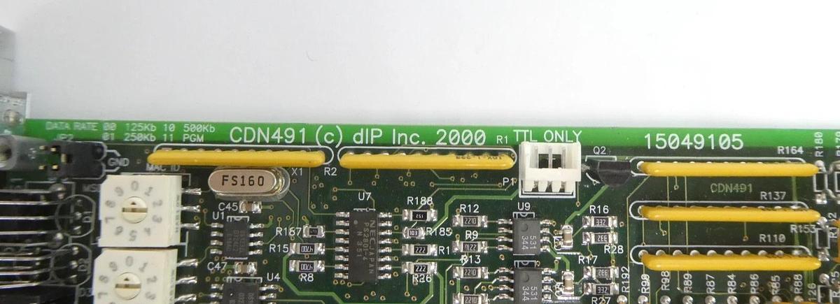 Used DIP 15049105 DeviceNet I/O PCB Card CDN491 DIP-074-100 AMAT 0190-02506 Working