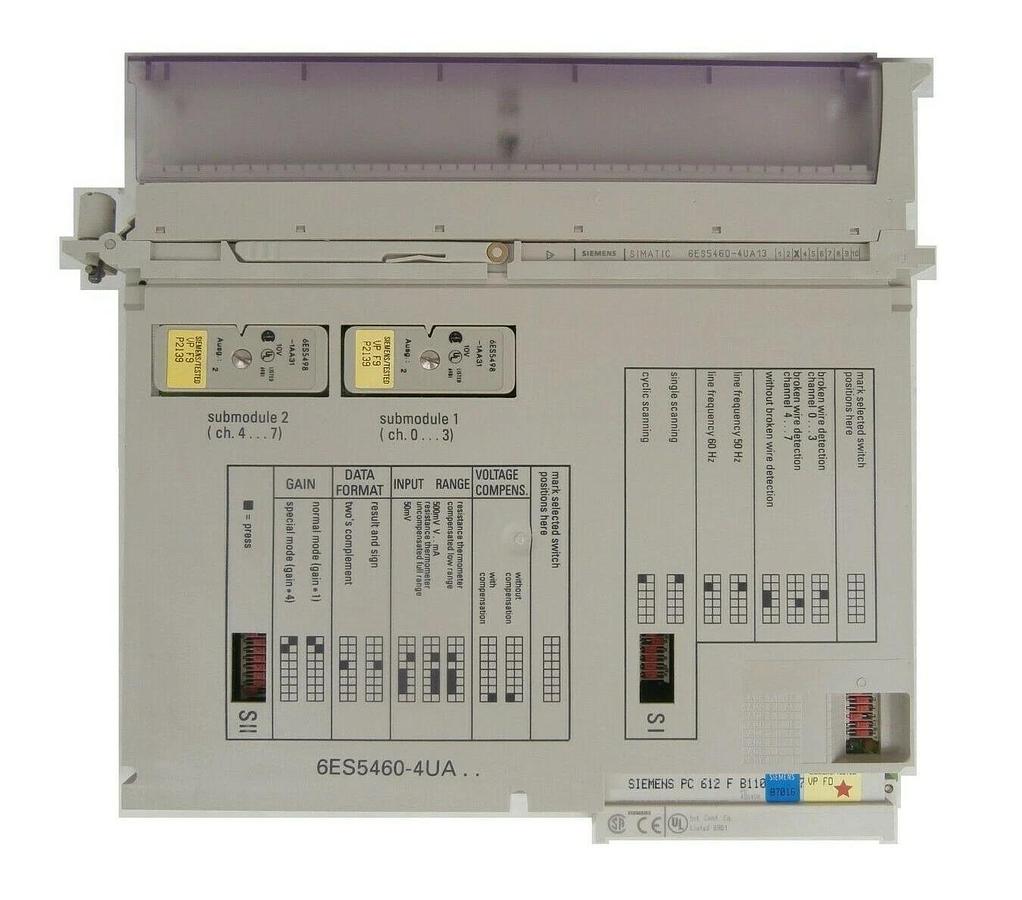 Used Siemens 6ES5460-4UA13 Analog Input PCB Card SIMATIC VP FD Balzers Unaxis Working