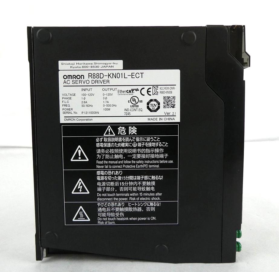 Used Omron R88D-KN01L-ECT AC Servo Driver G5 Series Reseller Lot of 4 Working Surplus