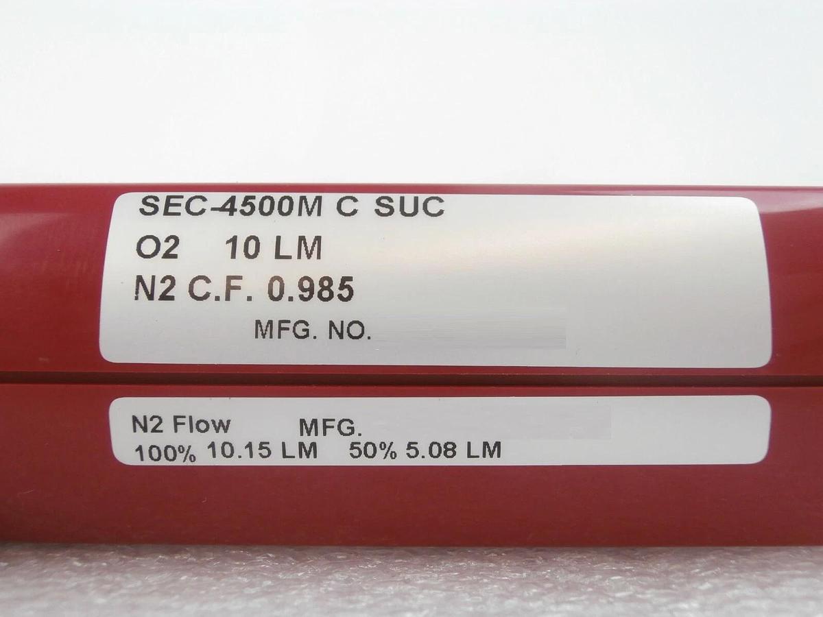 Used STEC SEC-4500M Mass Flow Controller MFC SEC-4500 10 LM O2 Working Surplus