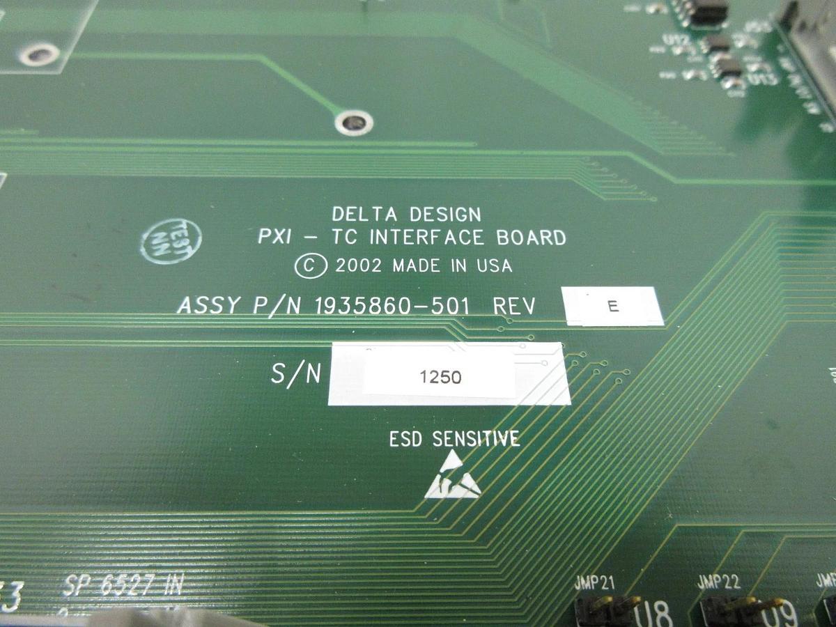 Used Delta Design 1935860-501 PXI-TC Interface Board PCB Used Working