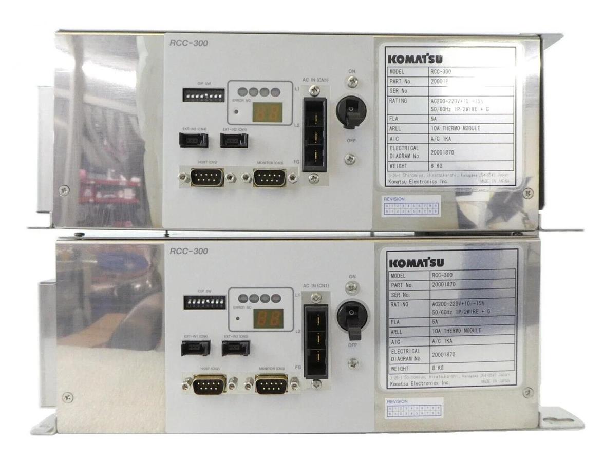 Used Komatsu Electronics 20001870 Thermo Module RCC-300 TEL Lithius Lot of 2 Working