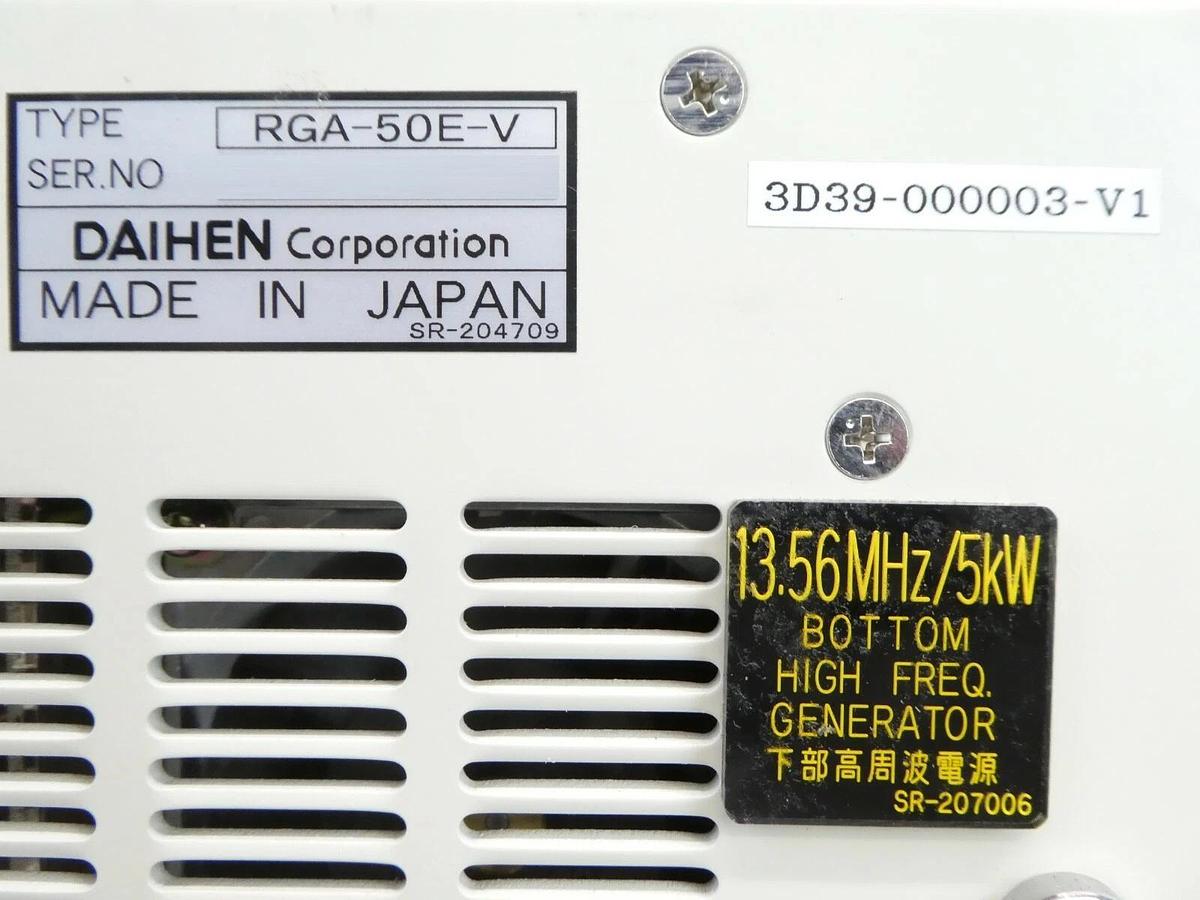 Used Daihen RGA-50E-V RF Generator TEL Tokyo Electron 3D39-000003-V1 Working