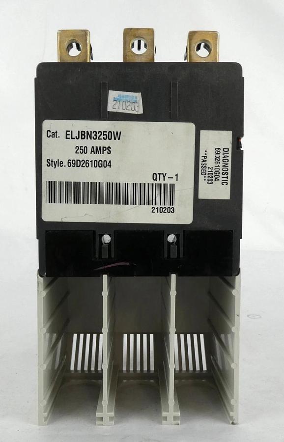 Used Eaton ELJBN3250W Industrial Circuit Breaker 69D2610G04 G Series Working Spare