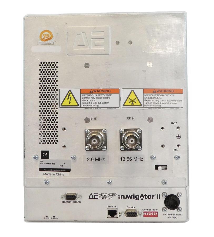Used Navigator II AE Advanced Energy 3155999-399 2MHz/13.56MHz Dual RF Match Working