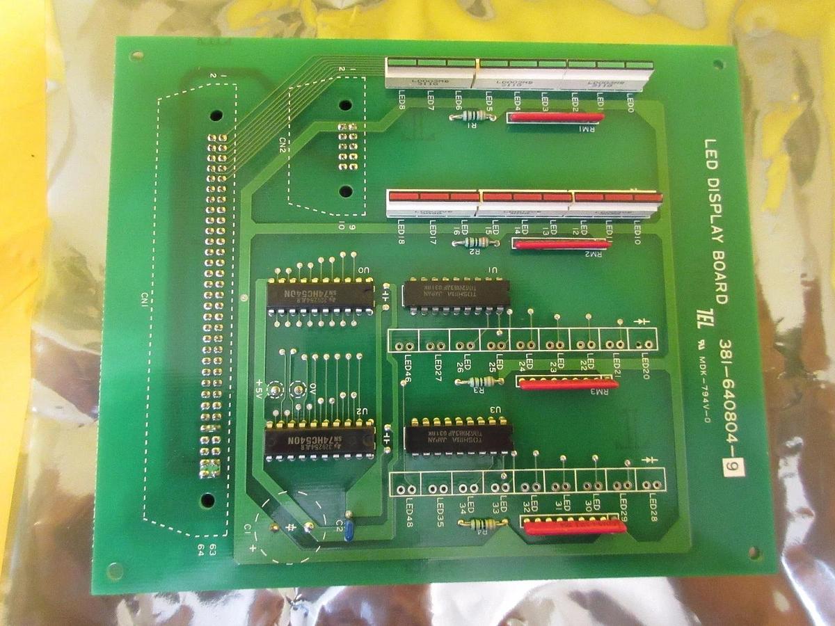 Used TEL Tokyo Electron 381-640804-9 LED Display Board PCB Clean Track MARK 8 Working