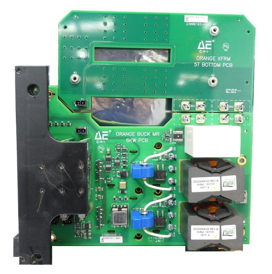 Used AE Advanced Energy 23000098-C Orange Buck MR 6kW PCB 33000103 Working Surplus