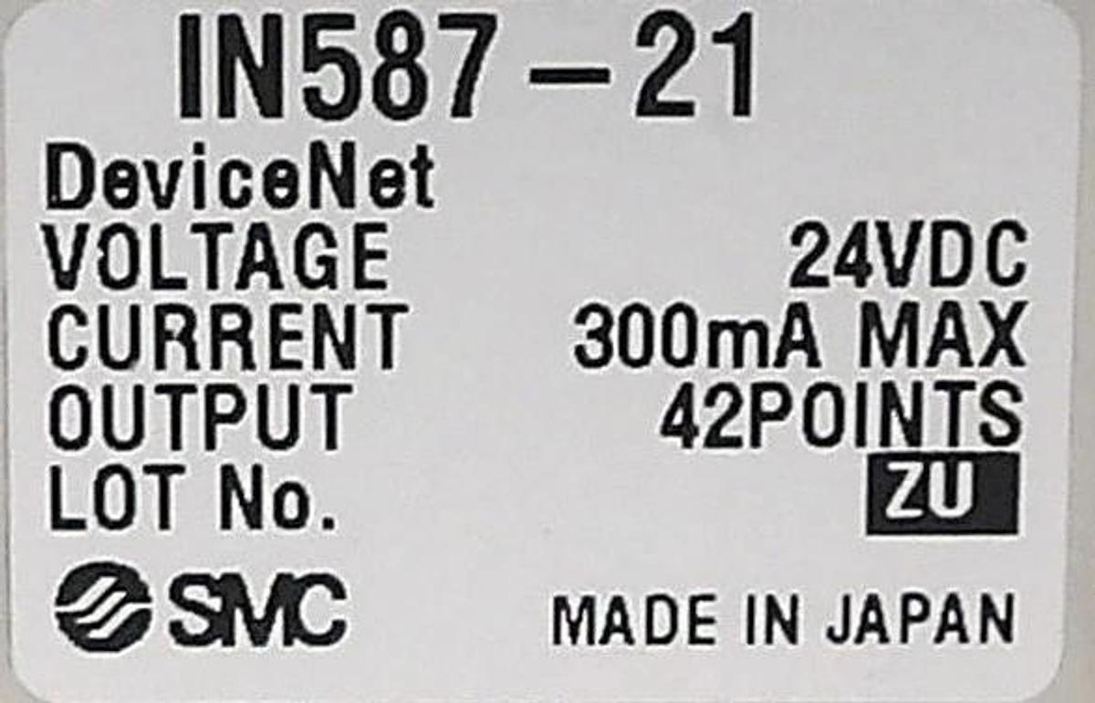 Used SMC IN587-21 21-Port Pneumatic Manifold SJ2A60T-5NFZ-N1-X21 AMAT New Surplus