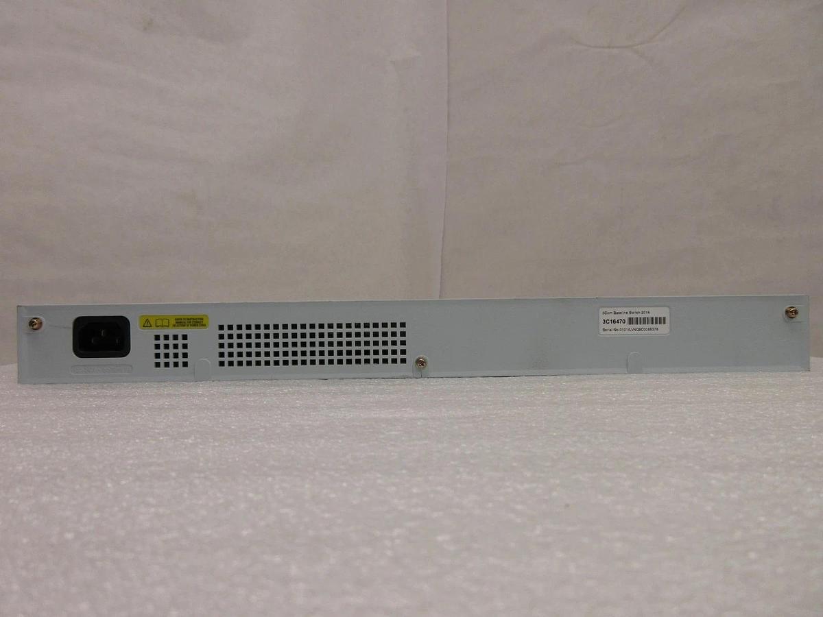 Used 3Com 1647-010-010-1.01 Baseline Switch 2016 3C16470 AMAT Quantum X Used Working