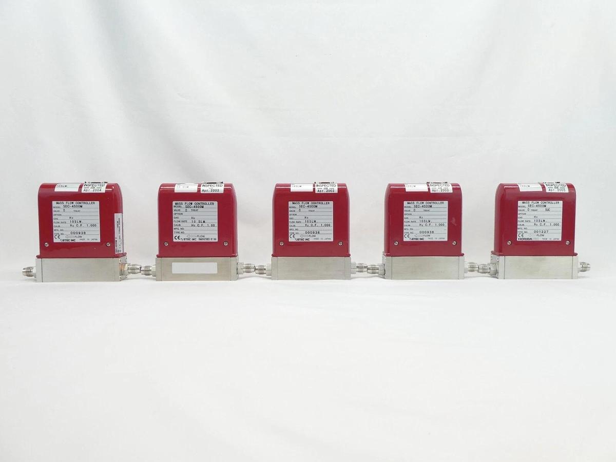 Used Horiba STEC SEC-4500M Mass Flow Controller MFC 10 SLM H2 Reseller Lot of 5 Spare