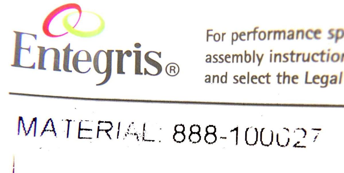 Used Entegris 888-100027 Pneumatic Chemical Valve Manifold Assembly New Surplus