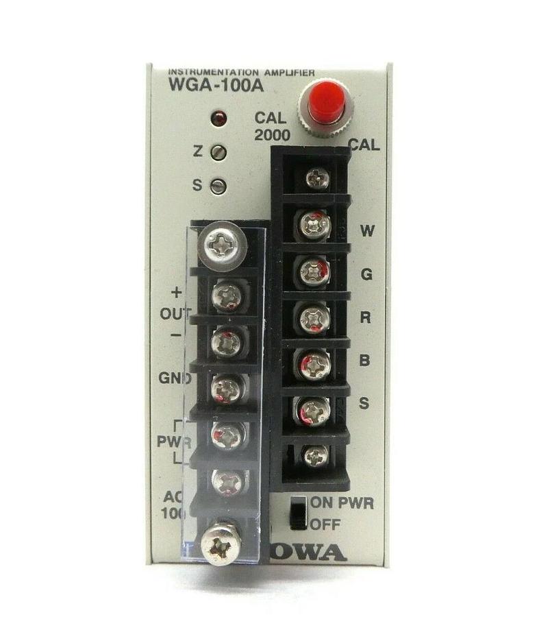 Used Kyowa 122100040 Instrumentation Amplifier WGA-100A Hitachi M-712E Working Spare