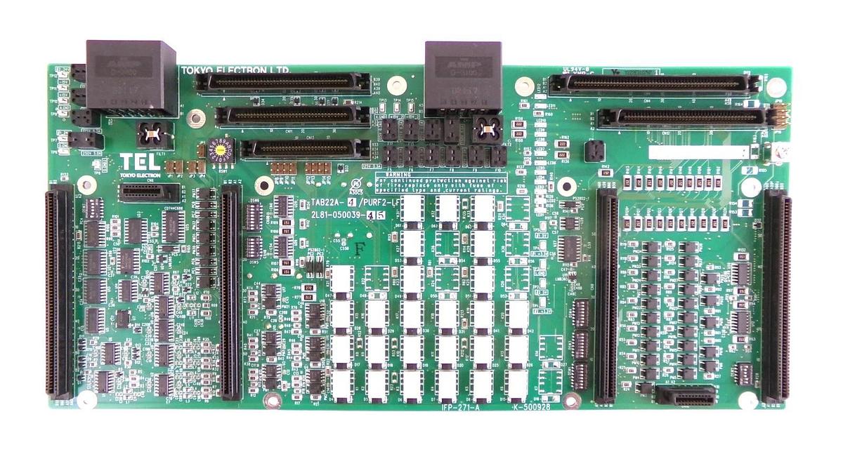 Used TEL Tokyo Electron 2L81-050039-45 PCB TAB22A-4/PURF2-LF Working Surplus