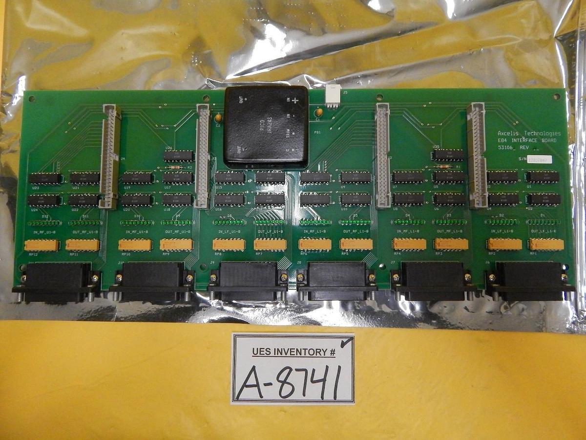 Used Axcelis Technologies 531061 E84 Interface Board Backplane PCB 531051 Used
