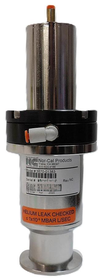 Used Nor-Cal Products 3870-01383 Pneumatic Angle Valve NW40 AMAT Working Surplus