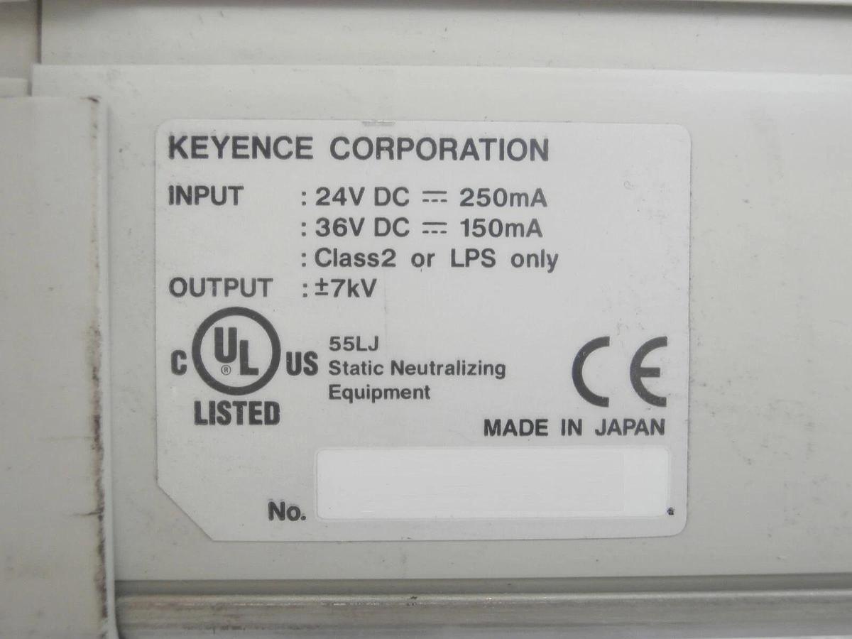 Used Keyence SJ-R108 Static Eliminator SJ-R Series Reseller Lot of 2 Working Surplus