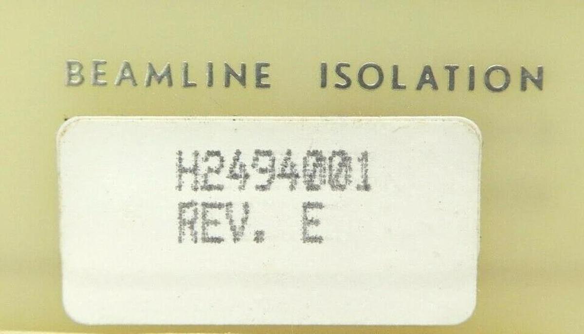 Used Varian Semiconductor VSEA H2494001 Beam Line Isolation PCB Card Rev. E Working