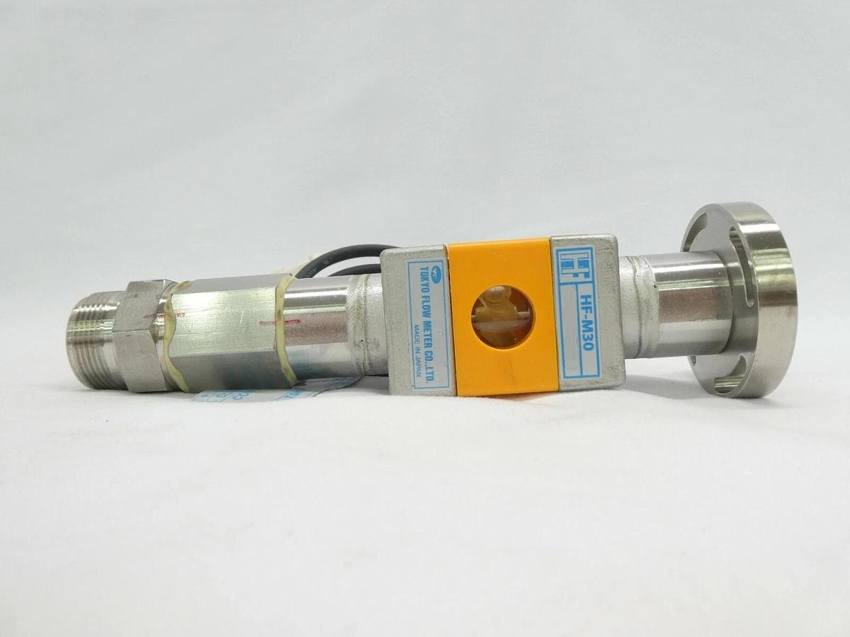 Used Tokyo Flow Meter HF-M30 Helical Inline Flow Meter 2 ~ 20 L/min Lot of 3 Working