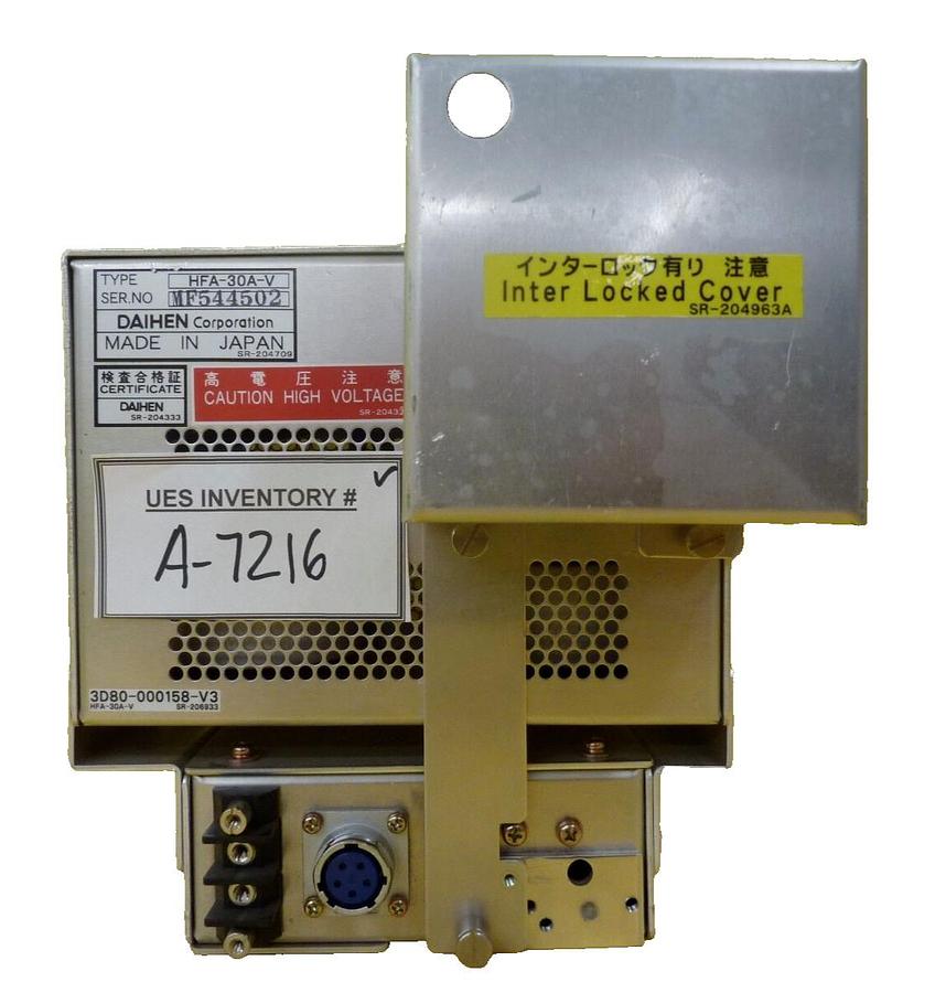 Used Daihen HFA-30A-V RF Match TEL Tokyo Electron 3D80-000158-V3 Working Surplus
