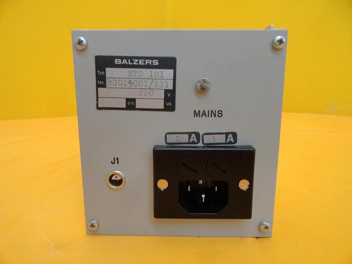Used Balzers BG 019 001 Temperature Display Module ETD 101 ETD101 Used Working
