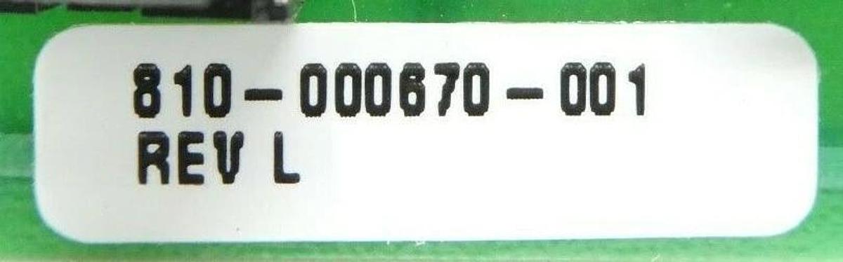 Used Lam Research 810-00670-001 Analog Output PCB Card 670L Rev. L OEM Refurbished
