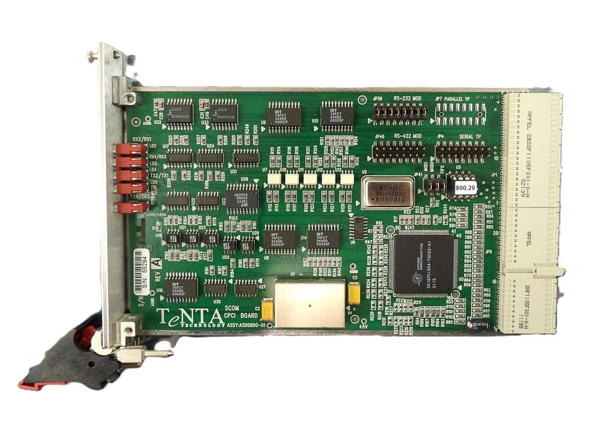 Used TeNTA Technology AS00800-01 CPCI Board PCB Assembly SCOM-0800 AMAT Working