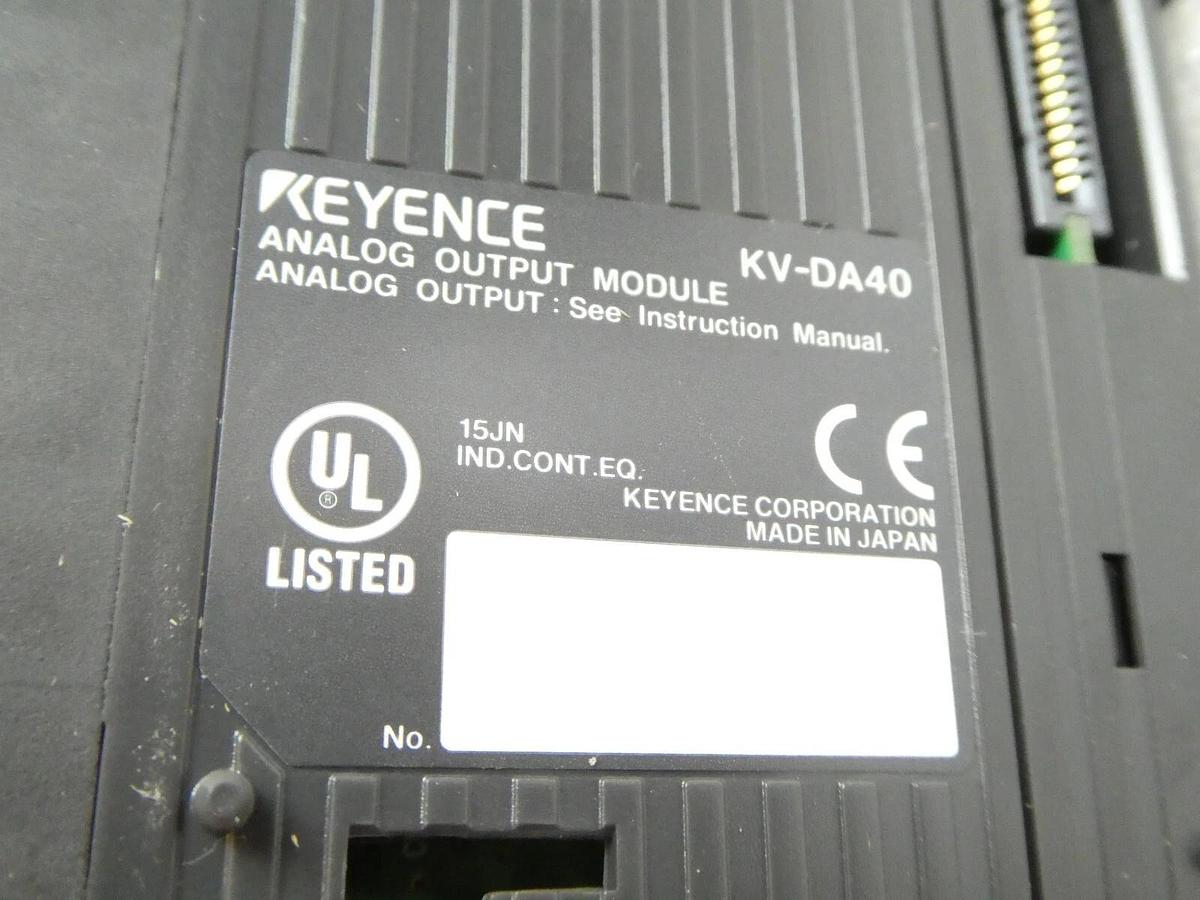Used Keyence KV-5000 Real Time Logic Controller CPU Module Assembly Working Surplus