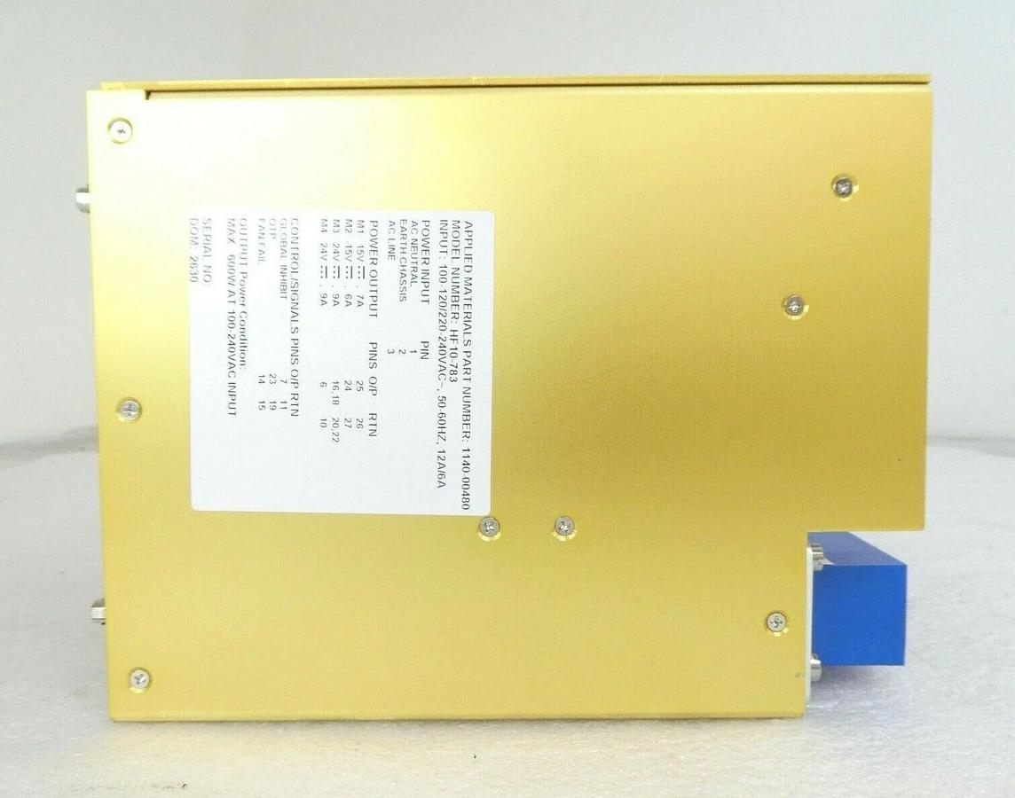 Used AMAT Applied Materials 1140-00480 Rack Mount Power Supply HF10-783 Working