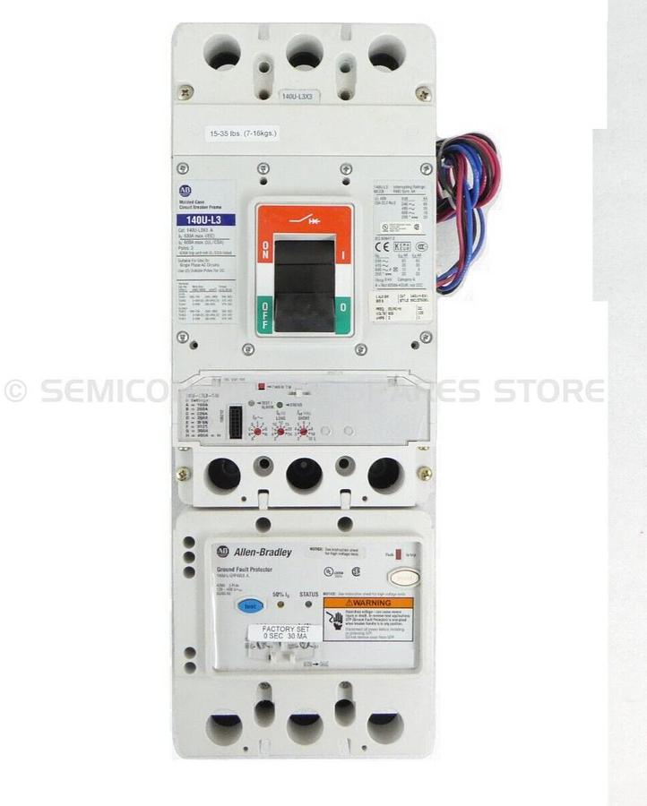 Used AB Allen-Bradley 140U-L3L3-D40 Circuit Breaker 140U-L3 140U-GFP4003 AMAT Working