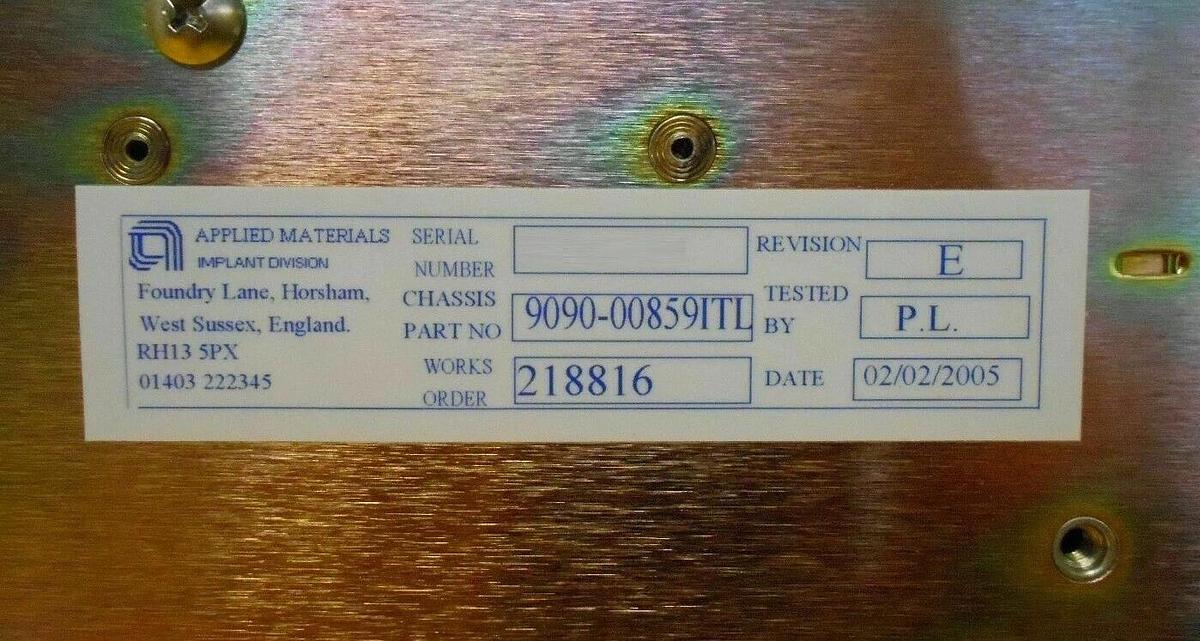 Used AMAT Applied Materials 9090-00859ITL 24VDC Power Supply Working Surplus