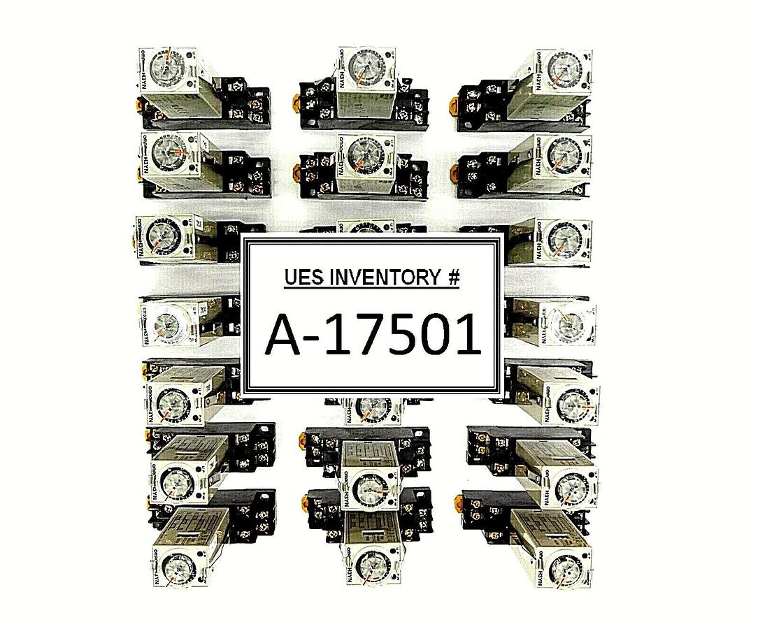 Used Omron H3YN-2 Solid-State Timer H3NY Reseller Lot of 21 Working Surplus