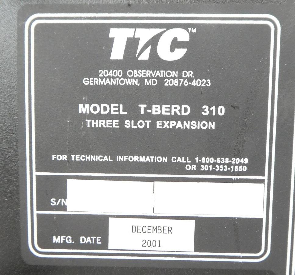 Used TTC T-BERD 310 Communications Analyzer L-S.01 7 Options M-S.10 Lot of 2 Surplus