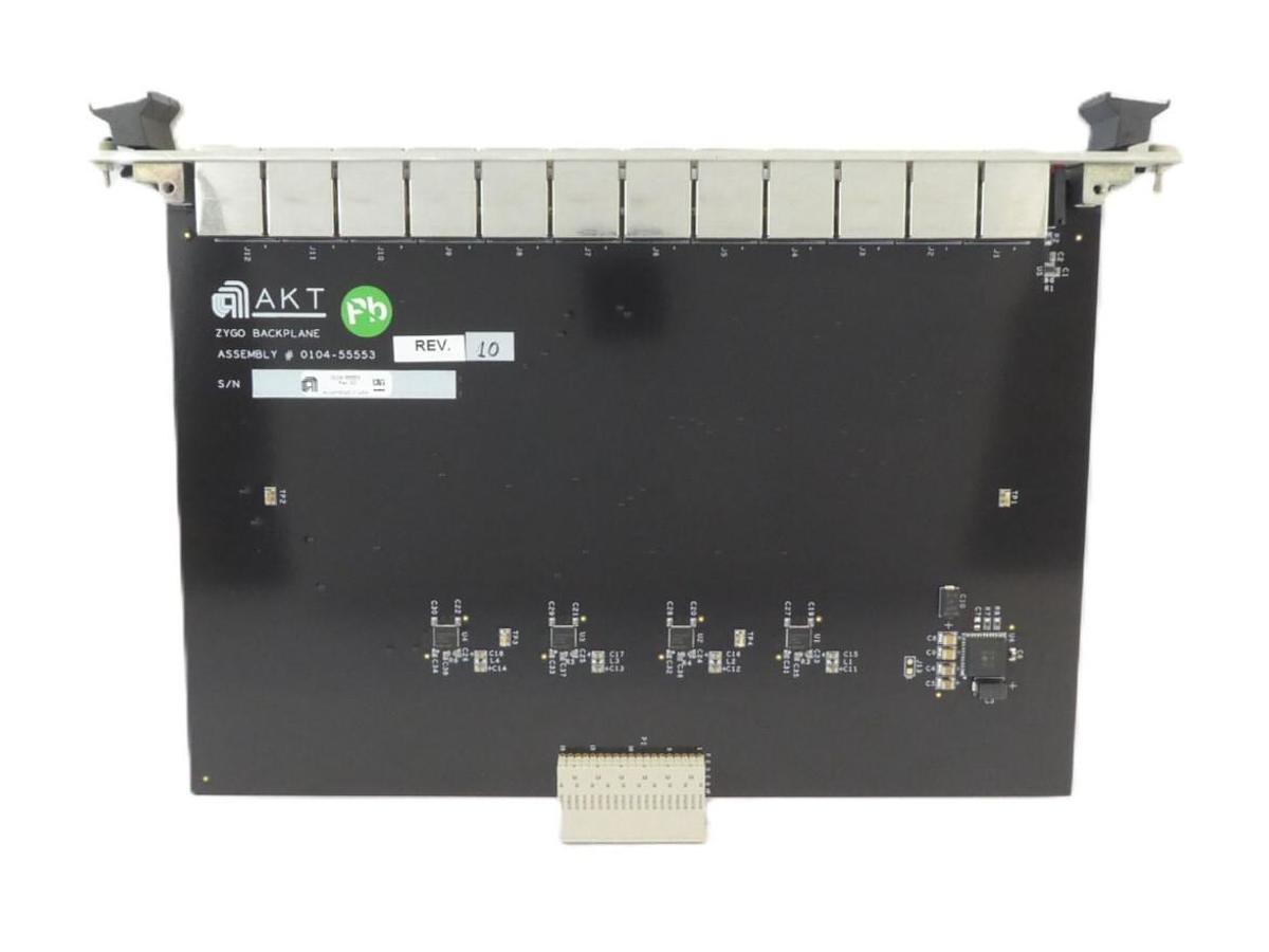Used AKT 0104-55553 Zygo Backplane PCB Card 0114-55553 AMAT Working Surplus