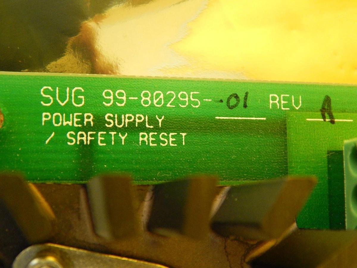 Used SVG Silicon Valley Group 99-80295-01 Power Supply Safety Reset PCB Rev. A Spare