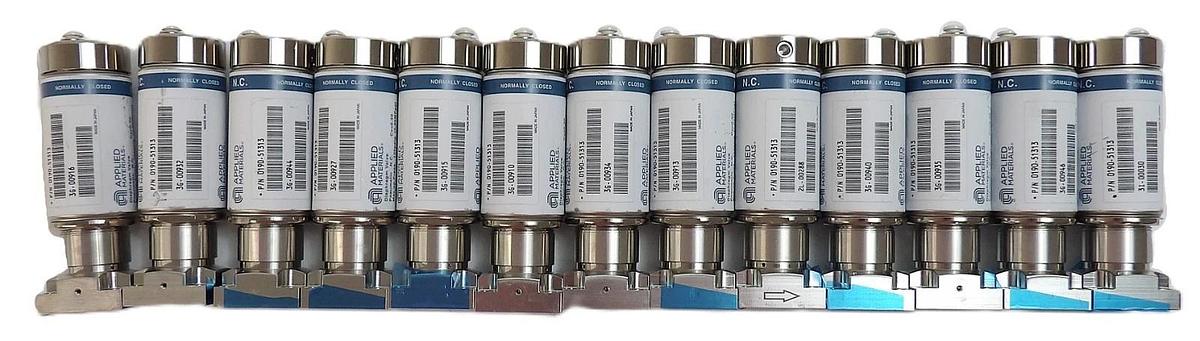 Used AMAT Applied Materials 0190-51313 Diaphram Valve Lot of 13 Working
