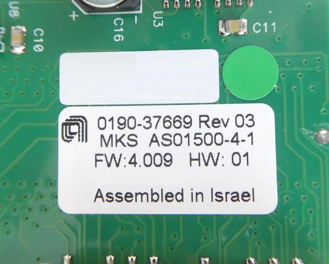 Used MKS Instruments AS01500-4-1 Interlock Module PCB CDN497 AMAT 0190-37669 Working