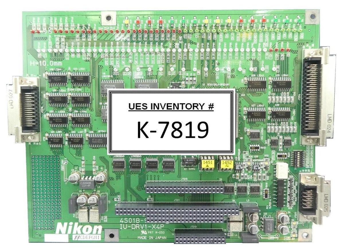 Used Nikon 4S018-922-Ⓑ Driver PCB IU-DRV1-X4P Copper Exposed NSR Series Working Spare