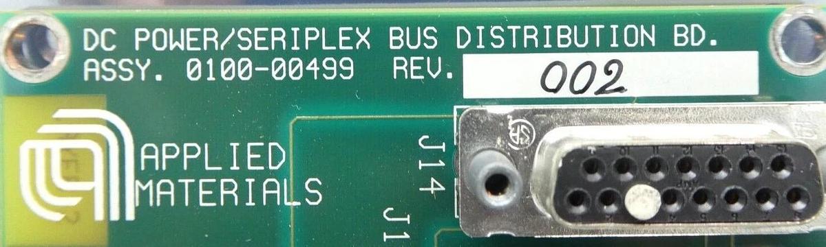 Used AMAT Applied Materials 0100-00499 DC Power/Seriplex Bus Distribution PCB Working