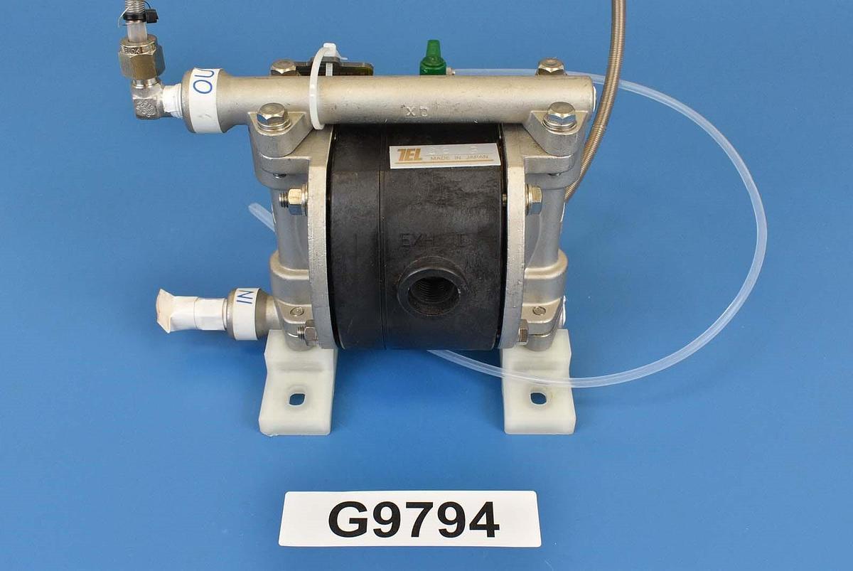 Used Tokyo Electron Ltd 011-000508-1 Pneumatic Drive Diaphragm Pump