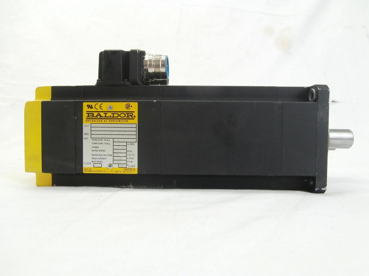 Used Baldor BSM80A-375BA Brushless AC Servo Motor S2P117W009G1 Used Working