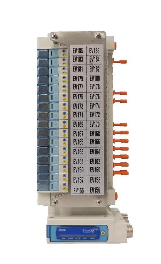 Used SMC SS5Y3-DUQ00526 16-Port Ethercat Pneumatic Manifold AMAT 0190-41158 Working