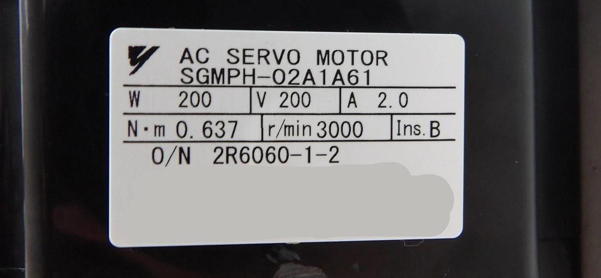Yaskawa Electric SGMPH-02A1A61 AC Servo Motor New