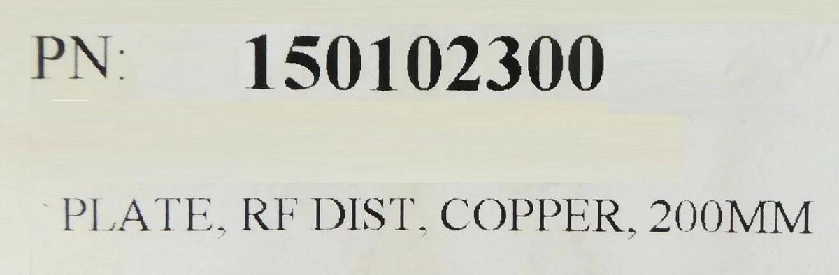 Used Novellus Systems 15-01023-00 200mm Copper RF Distribution Plate Set of 3 Working