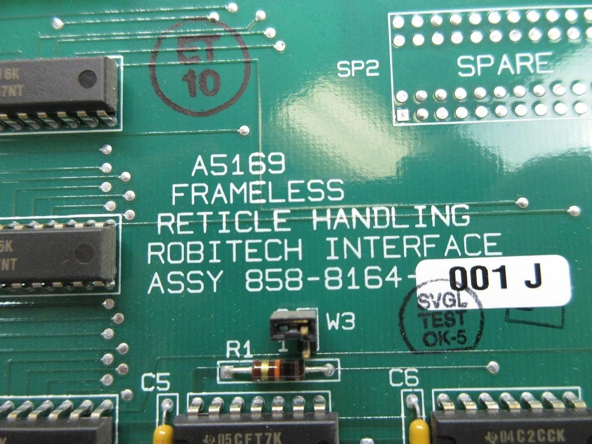 Used SVG Silicon Valley Group 858-8164-001 Interface PCB Card Rev. J 90S Used Working