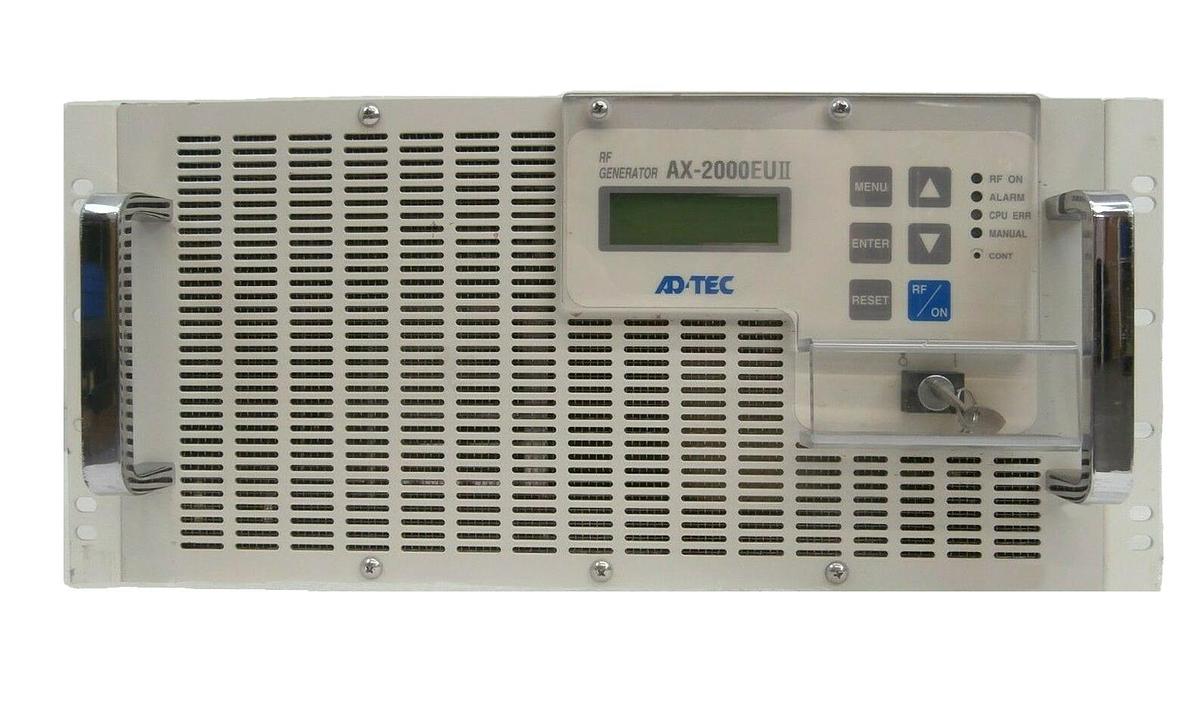 Used ADTEC Plasma Technology AX-2000EUII-N RF Generator Novellus 27-286651-00 Tested