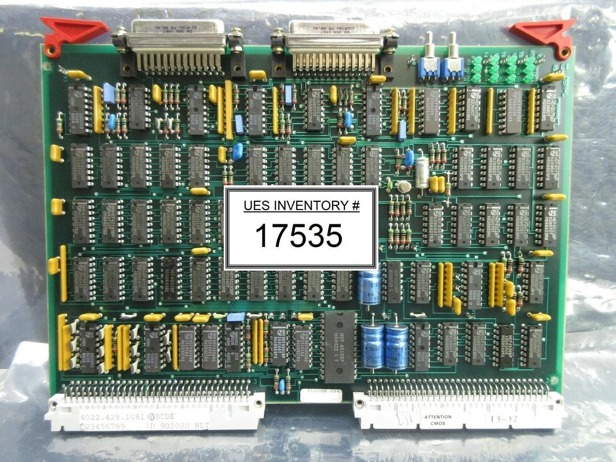 Used ASML 4022.428.10810 Blades Control PCB Card 4022.428.1081 PAS 5000/2500 Used