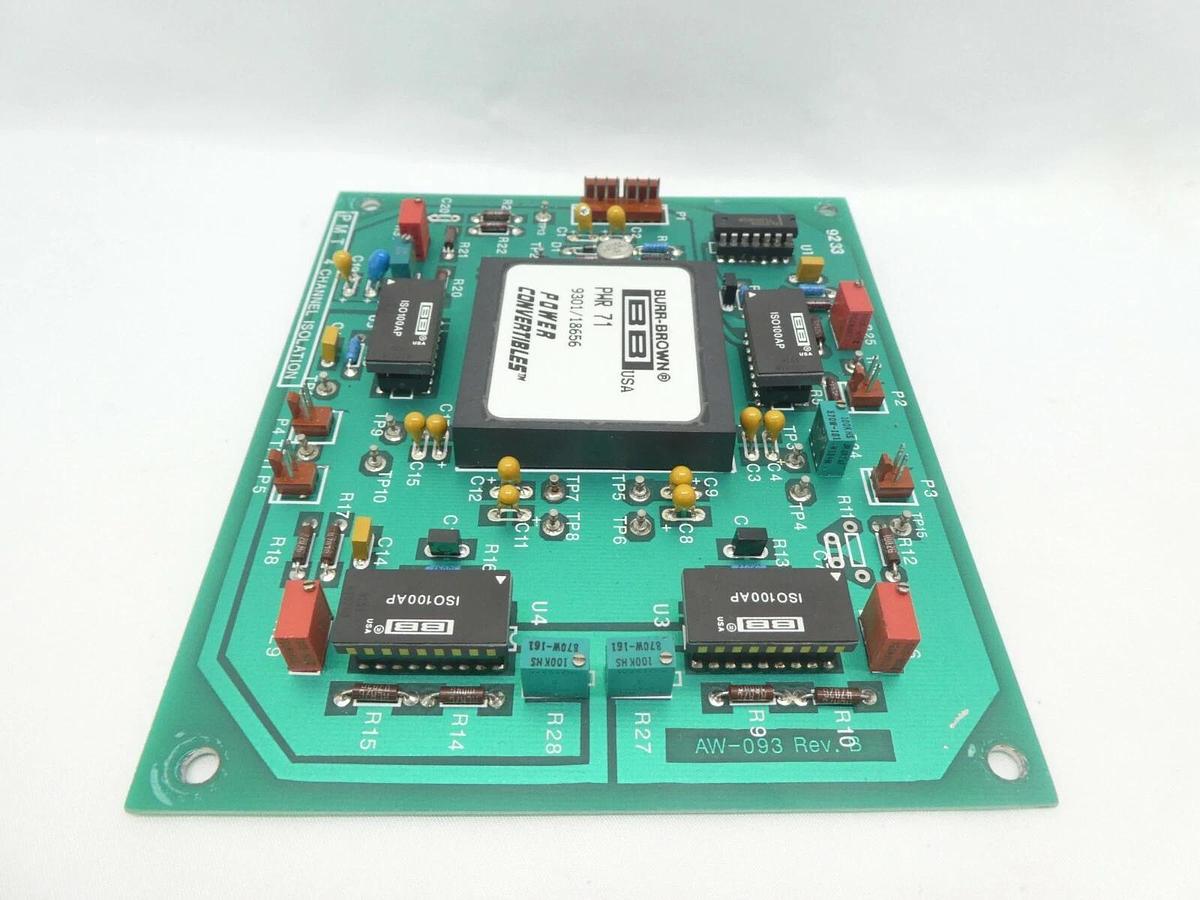 Used PMT Plasma Materials Technology AW-093 4 Channel Isolation PCB Rev. B Working
